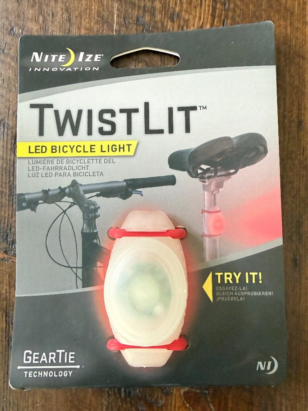 Nite Ize Twistlit LED Red Bicycle Light - Brand New
